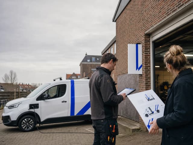 Een merksysteem dat wordt gebruikt in een echt servicebedrijf