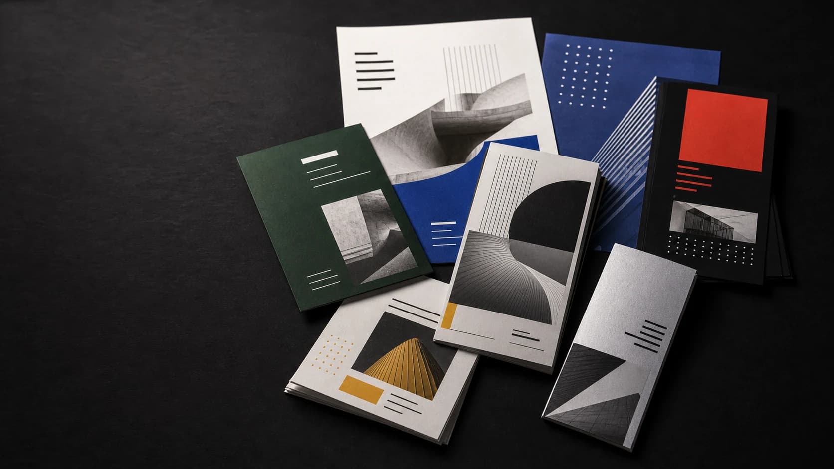 Collectie flyers, gemaakt door Ancologi