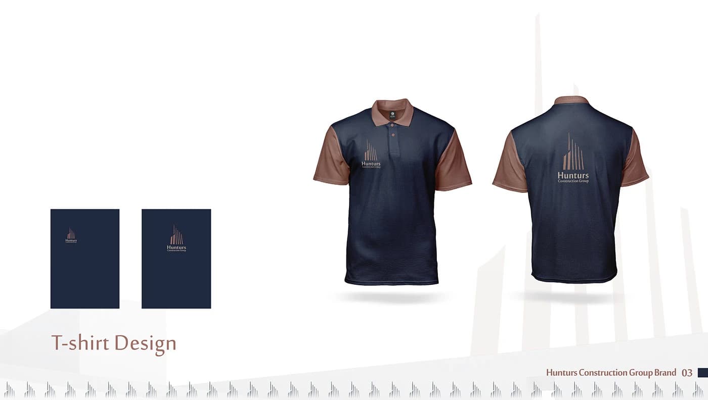 Hunters Groep marineblauw werkshirt