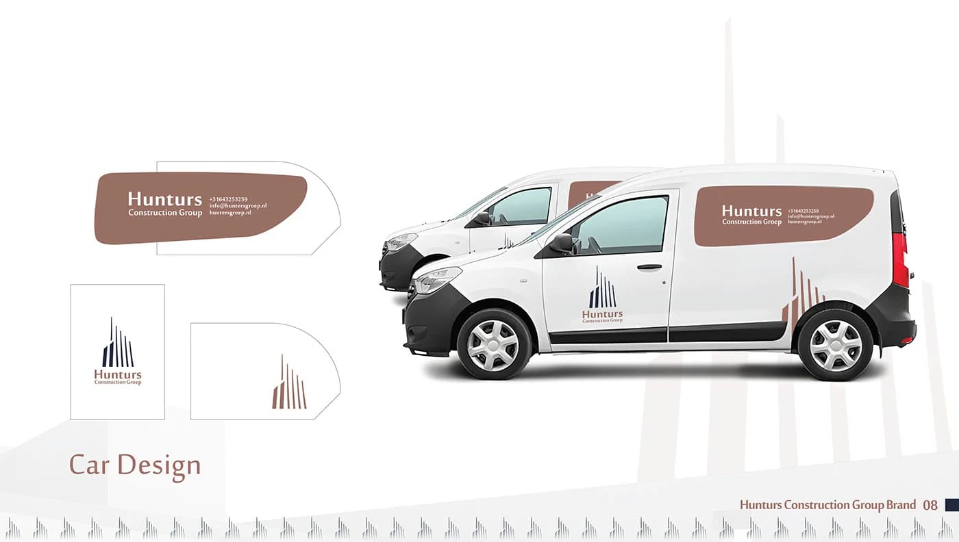 Hunters Groep servicewagen graphics