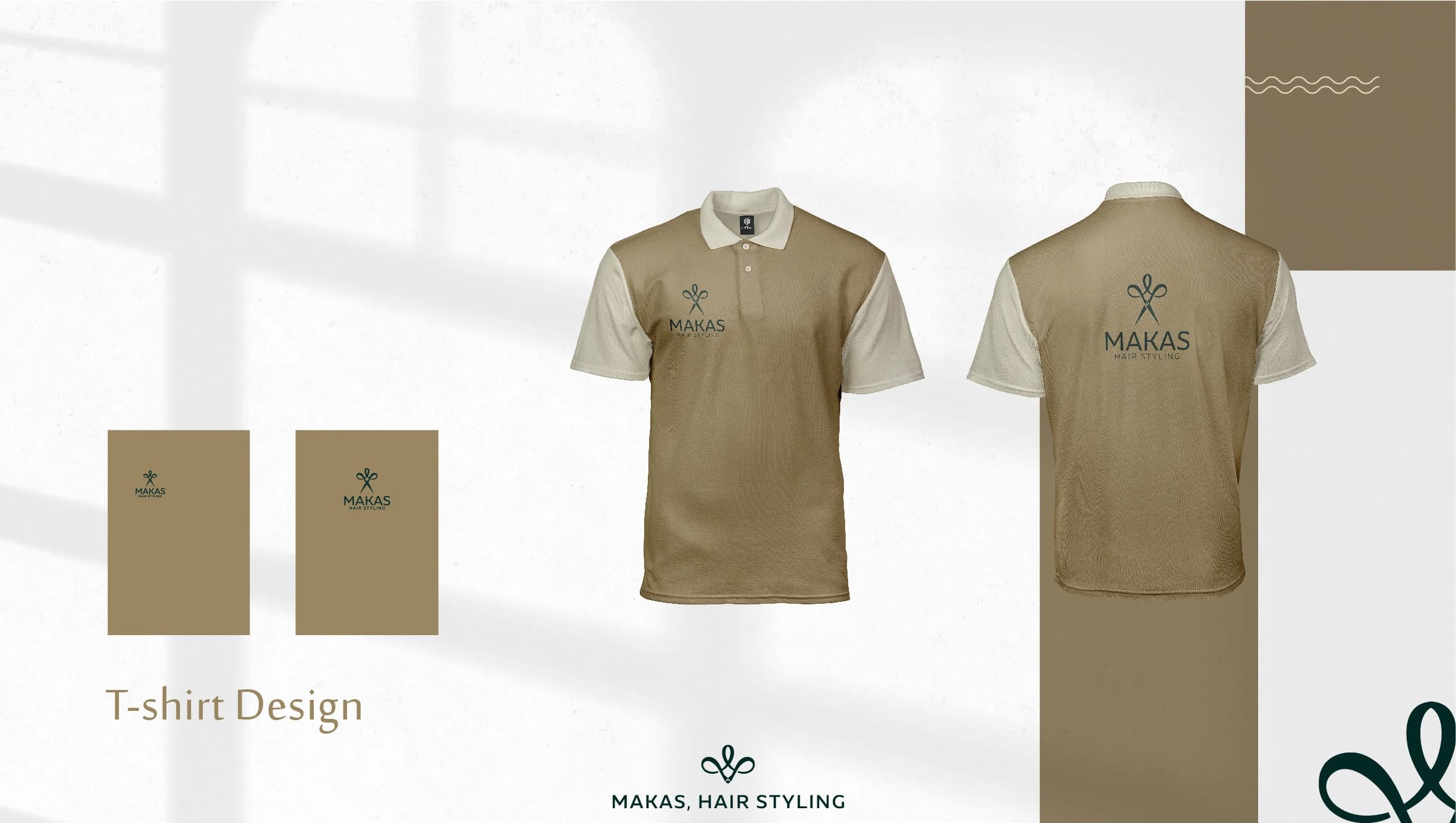 Makas beige personeelsuniform