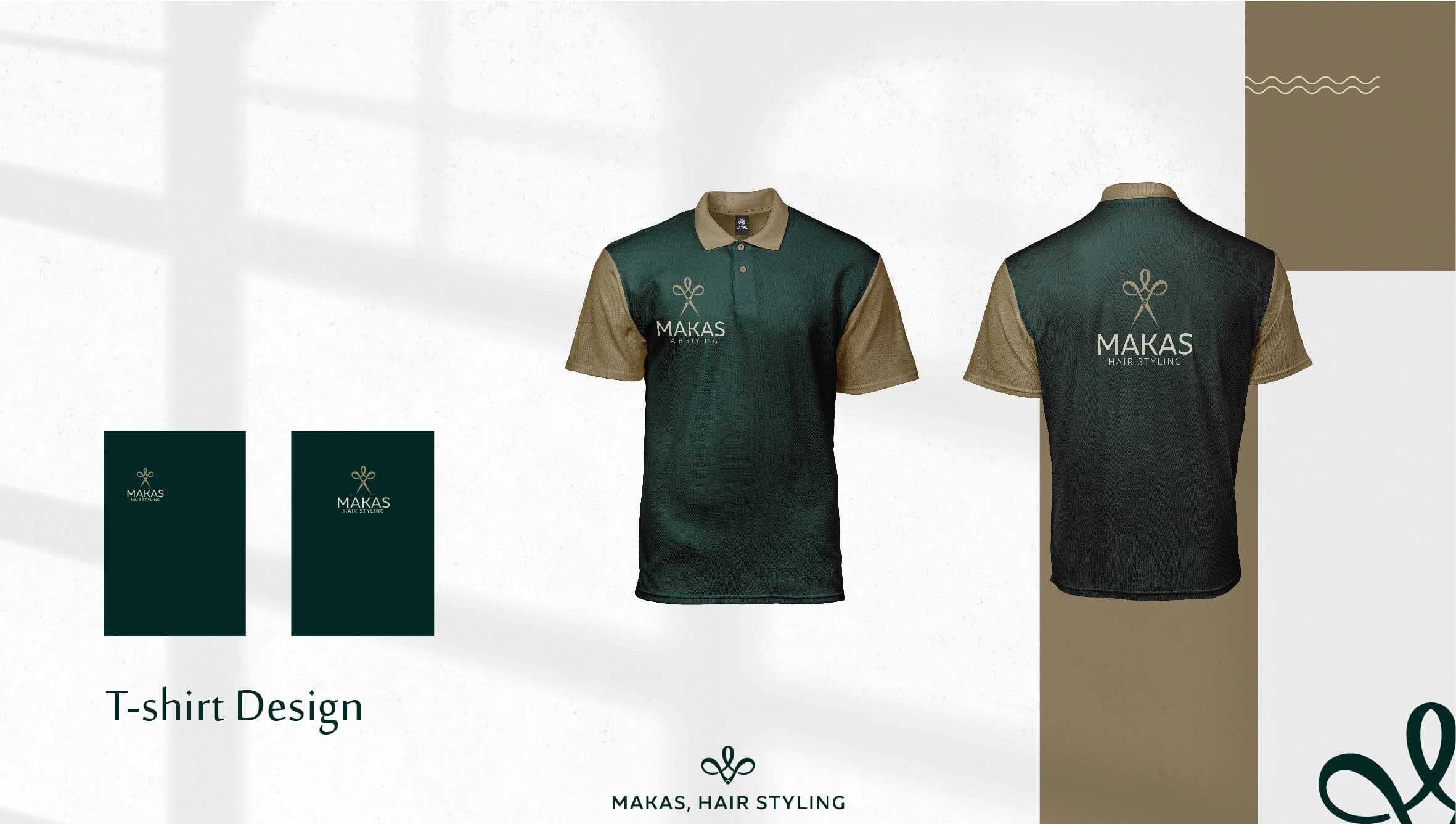 Makas groene personeelsuniform