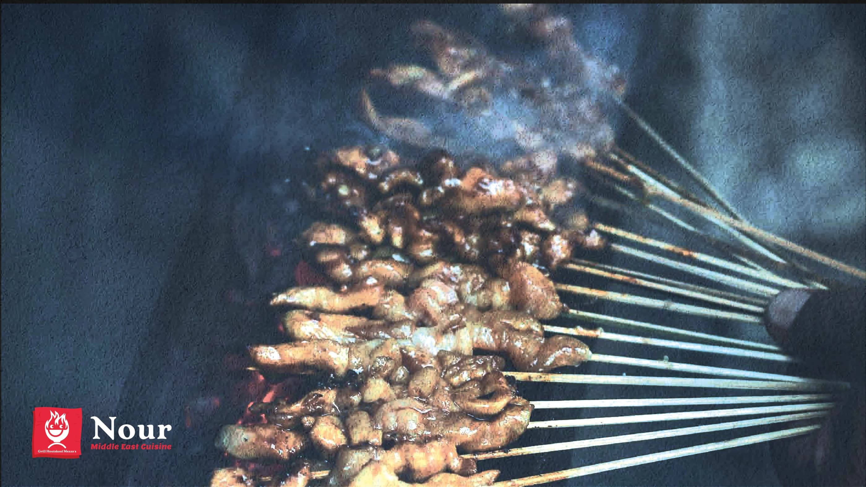 Nour identiteit gecombineerd met houtskoolgrillfotografie