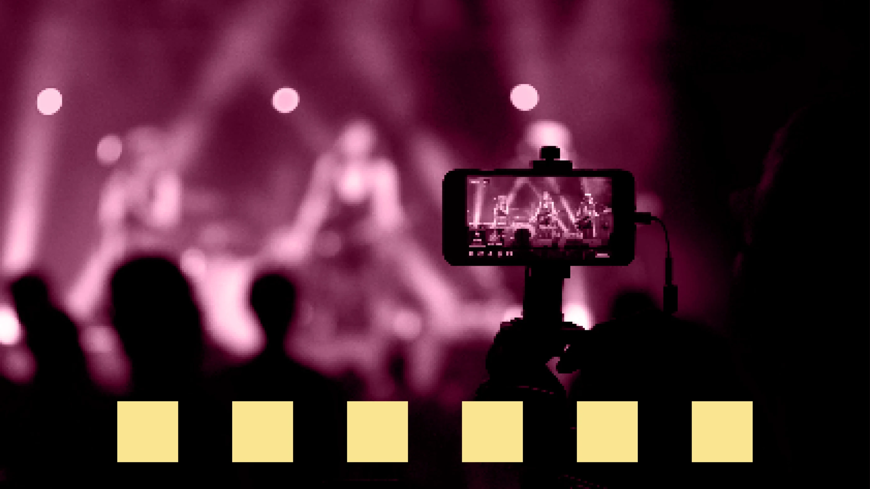 Vidrona-identiteit toegepast op fotografie van de productie van live-evenementen